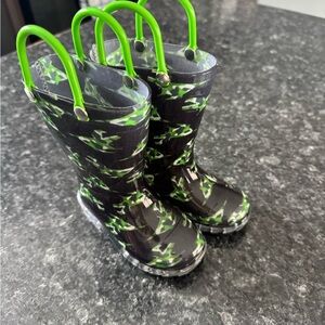 Toddler Dinosaur Light Up Rain Boots